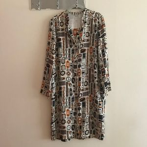 Hermès 100% Silk Shirt Dress